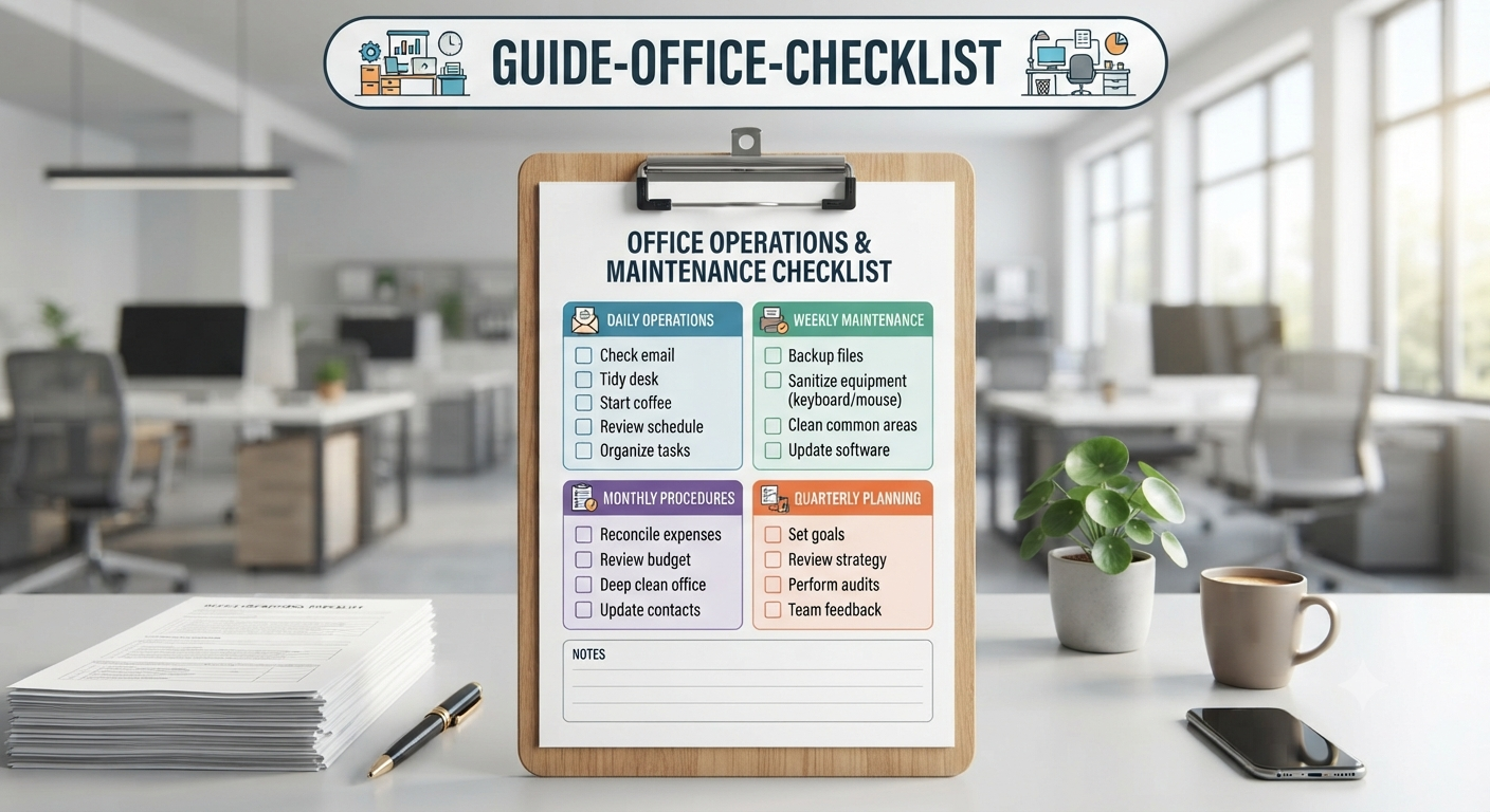 Office cleaning checklist